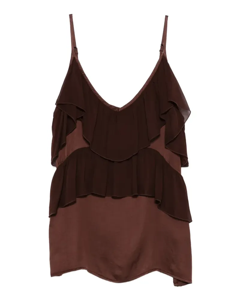 Dixie ruffled blouse - Braun Braun