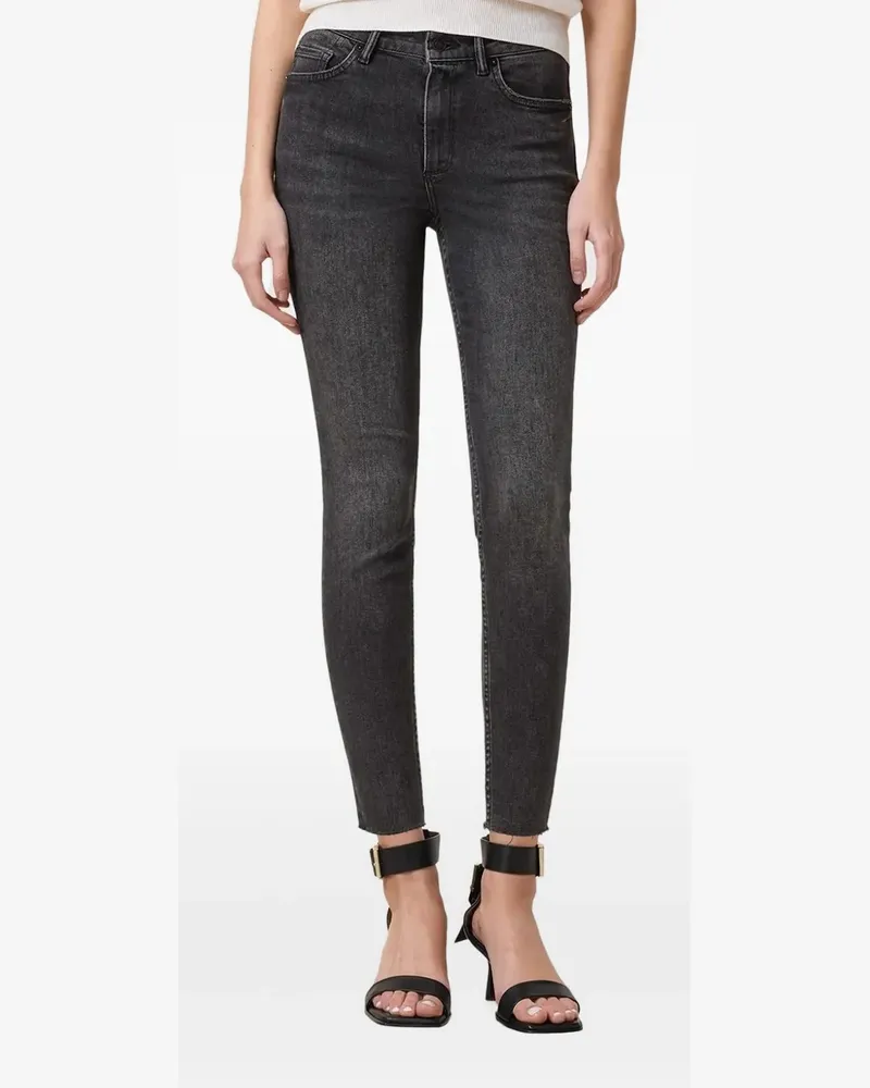 AllSaints Jeans mit Logo-Patch - Schwarz Schwarz