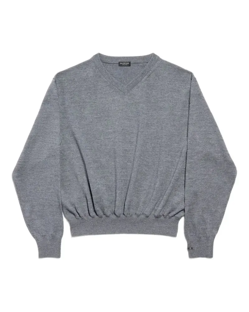 Balenciaga Pullover mit V-Ausschnitt - Grau Grau