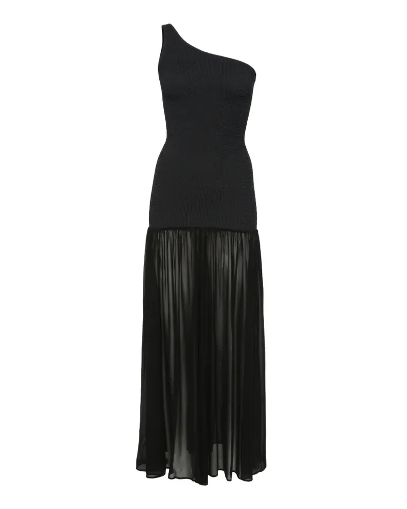 Hunza G Sandy One-Shoulder-Kleid - Schwarz Schwarz