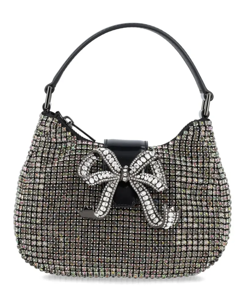 Self-Portrait Tasche mit Strass Grau