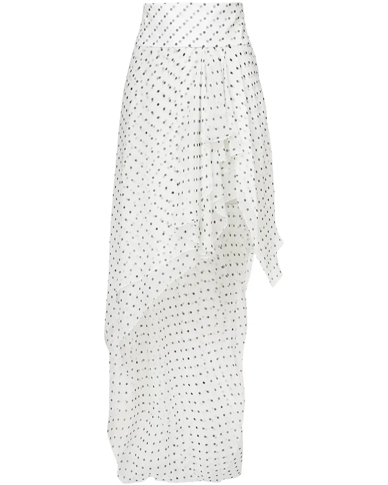 Alexandre Vauthier Asymmetrischer Rock - Weiß Weiß