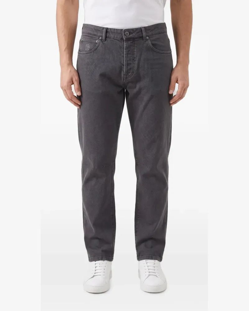 Brunello Cucinelli Five-Pocket-Jeans aus Baumwolle - Grau Grau