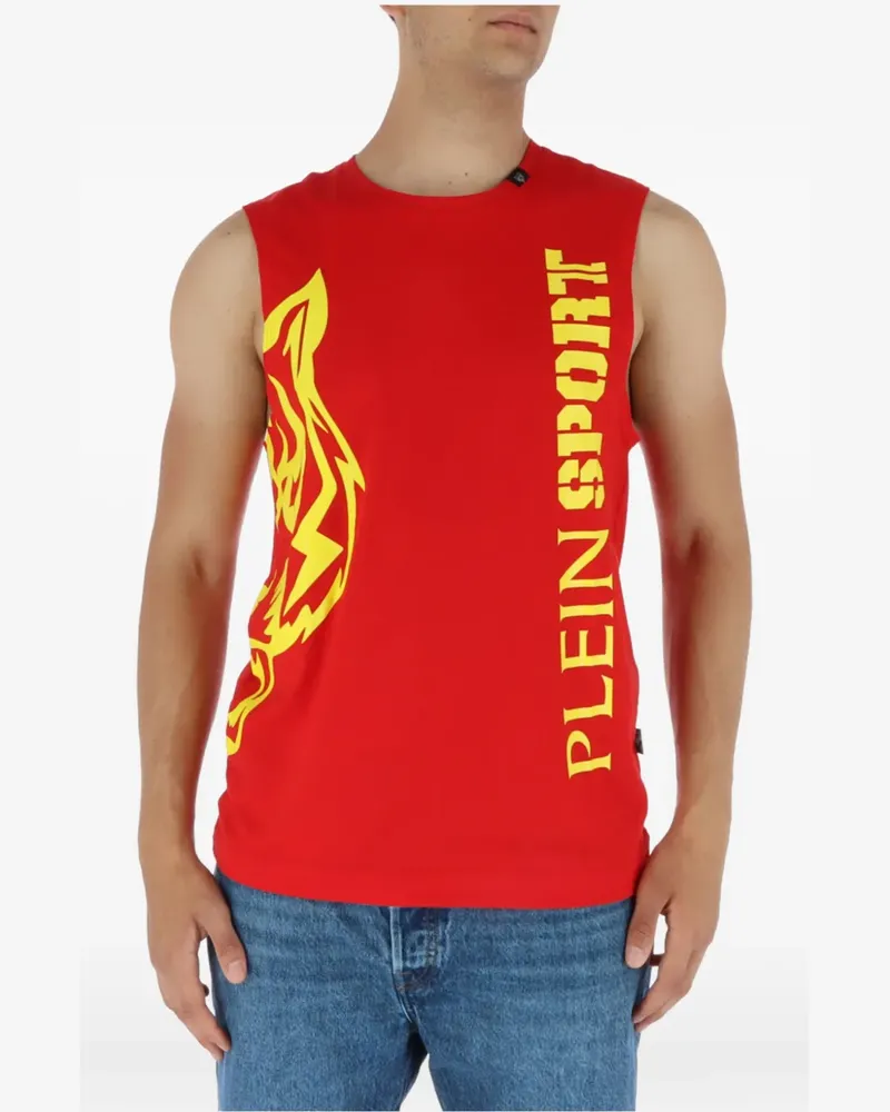 Philipp Plein logo-print tank top - Rot Rot