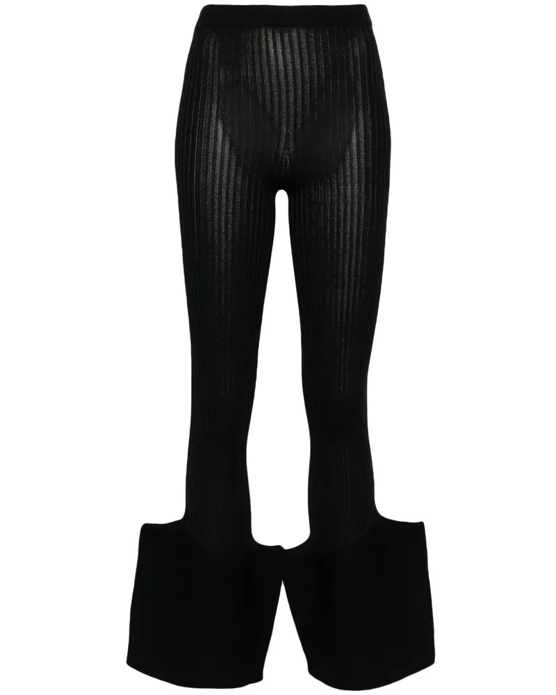 Issey Miyake Exuberance Bootcut-Hose - Schwarz Schwarz