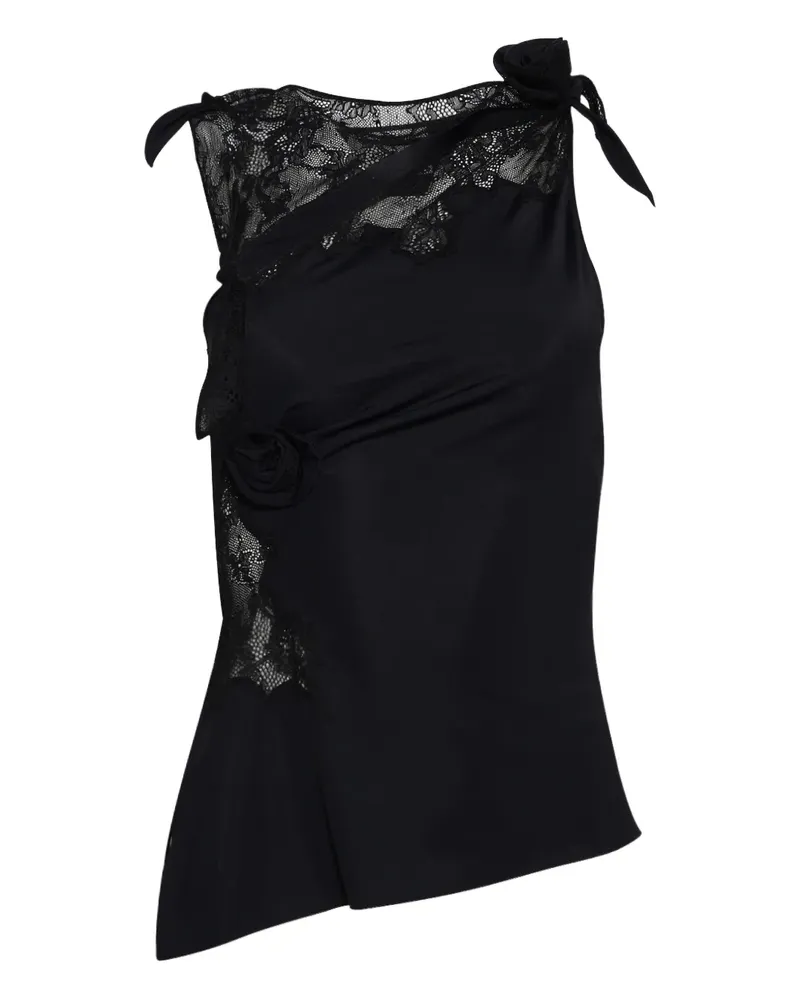 COPERNI Tanktop mit Blumendetail - Schwarz Schwarz
