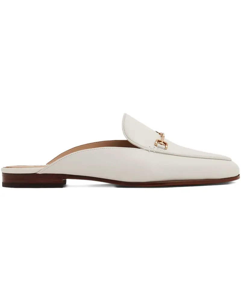 Sam Edelman Flache Linnie Bit Mules - Weiß Weiß