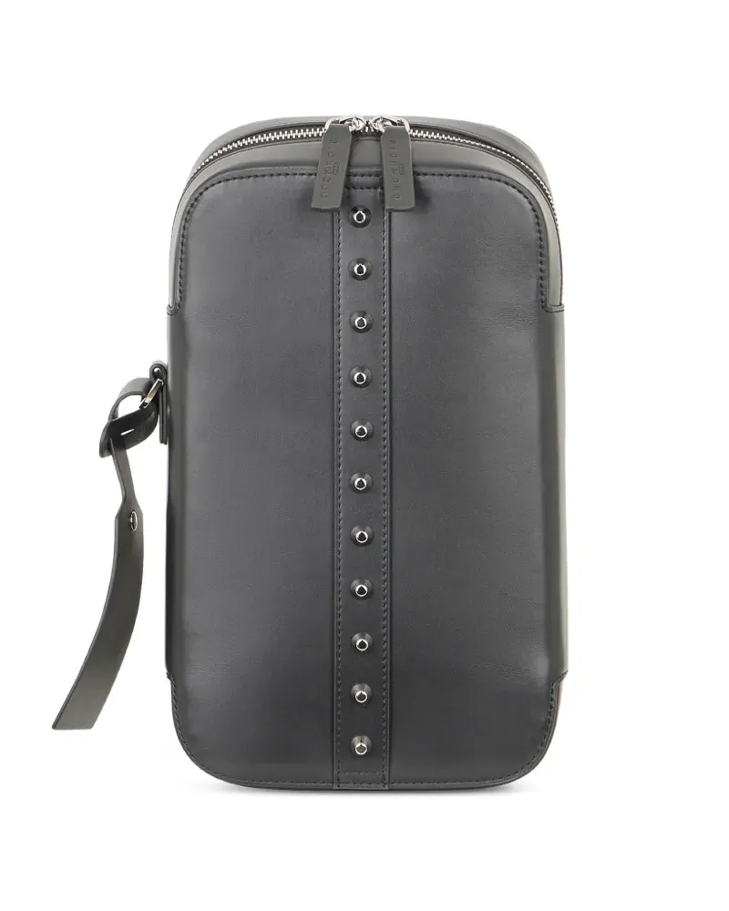 John Richmond Schultertasche mit Nieten - Schwarz Schwarz