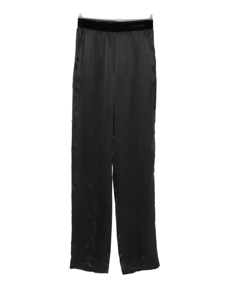 Tom Ford logo-waistband trousers - Schwarz Schwarz
