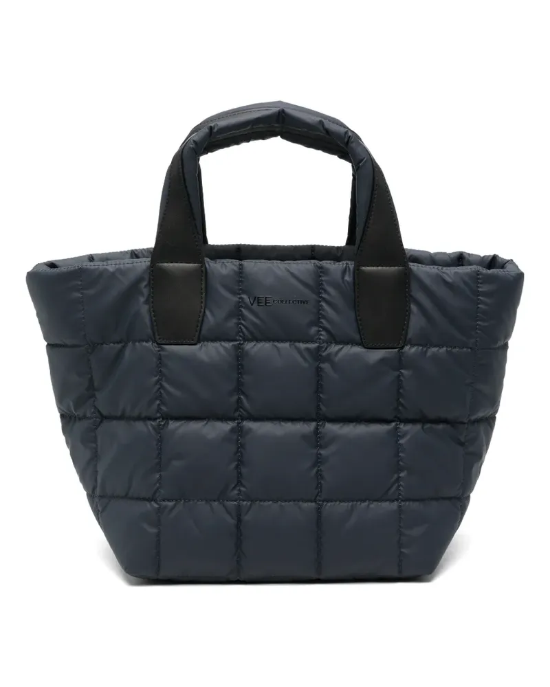 VeeCollective small Porter quilted tote bag - Blau Blau