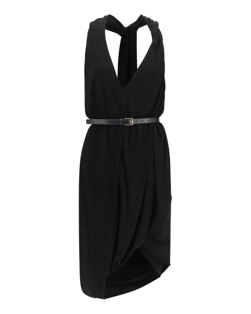 Loewe Drapiertes Kleid aus Viskose - Schwarz Schwarz