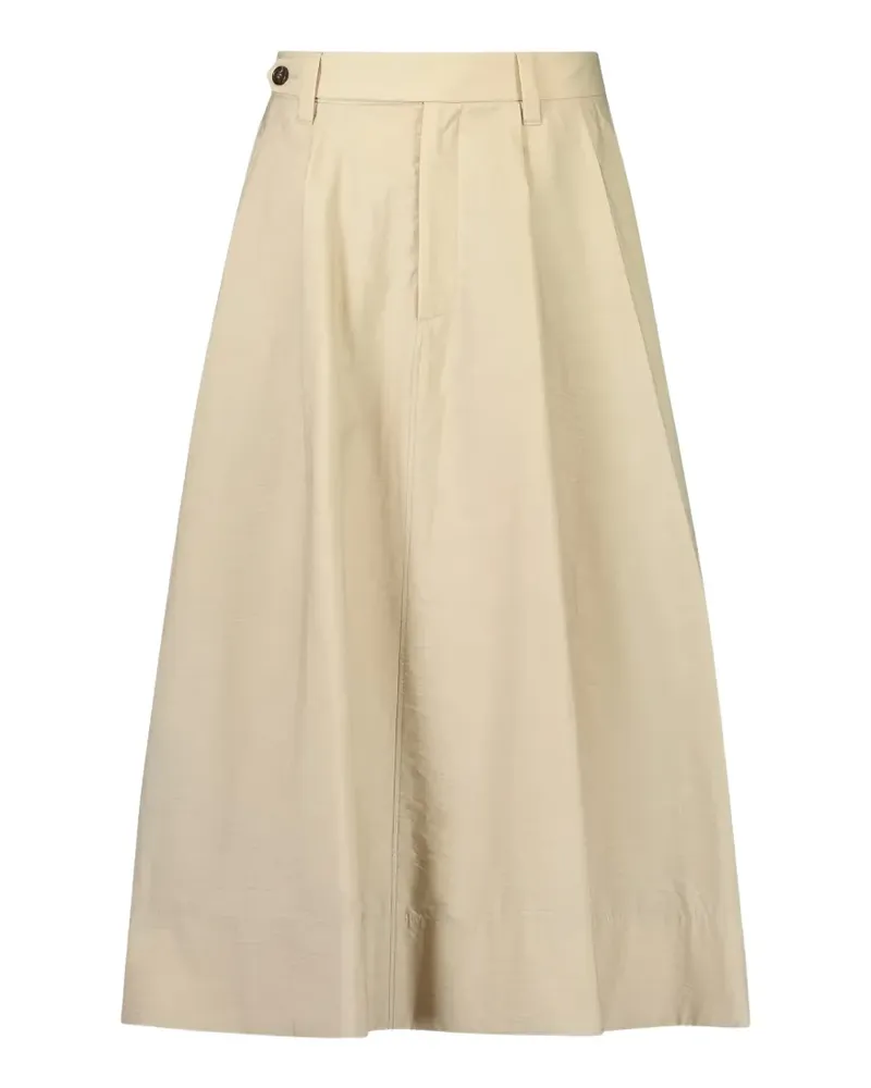Brunello Cucinelli Midirock mit Falten - Nude Nude
