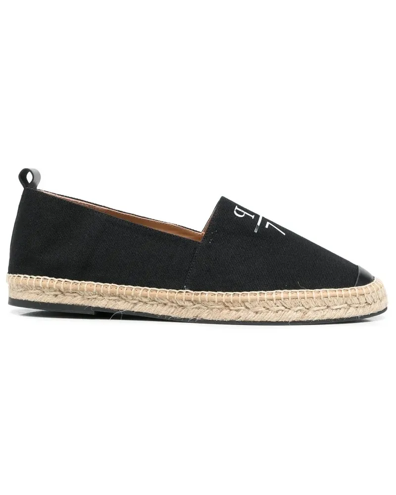Philipp Plein Espadrilles mit Logo-Print - Schwarz Schwarz