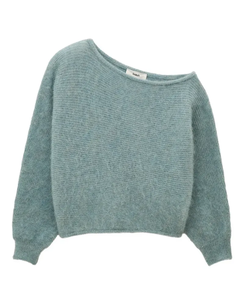 ba&sh Schulterfreier Suela Pullover - Blau Blau