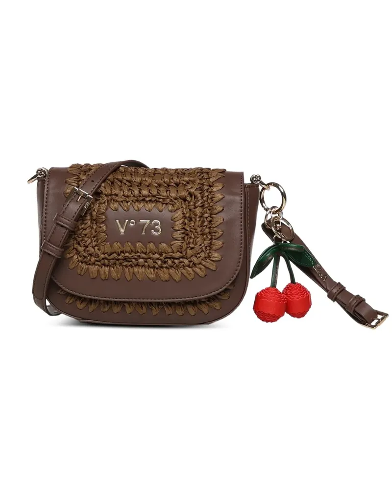 V°73 Gewebte Cherry Schultertasche - Braun Braun