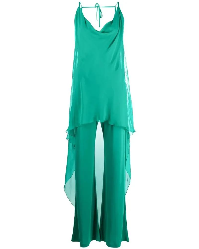 Alberta Ferretti Jumpsuit im Layering-Look - Grün Grün