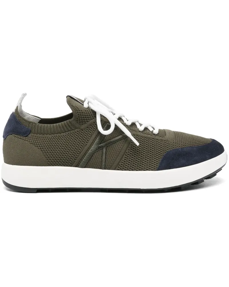 Kiton Sneakers mit Logo-Stickerei - Grün Grün