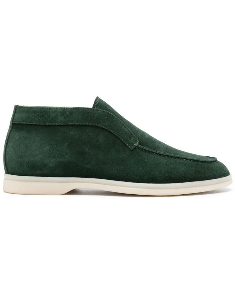 Scarosso Leonardo Stiefeletten aus Wildleder - Grün Grün