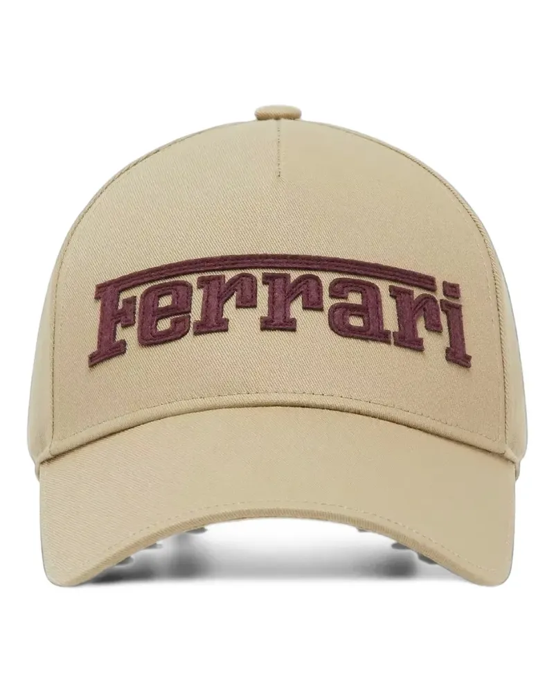 Ferrari Baseballkappe mit Logo-Stickerei - Nude Nude