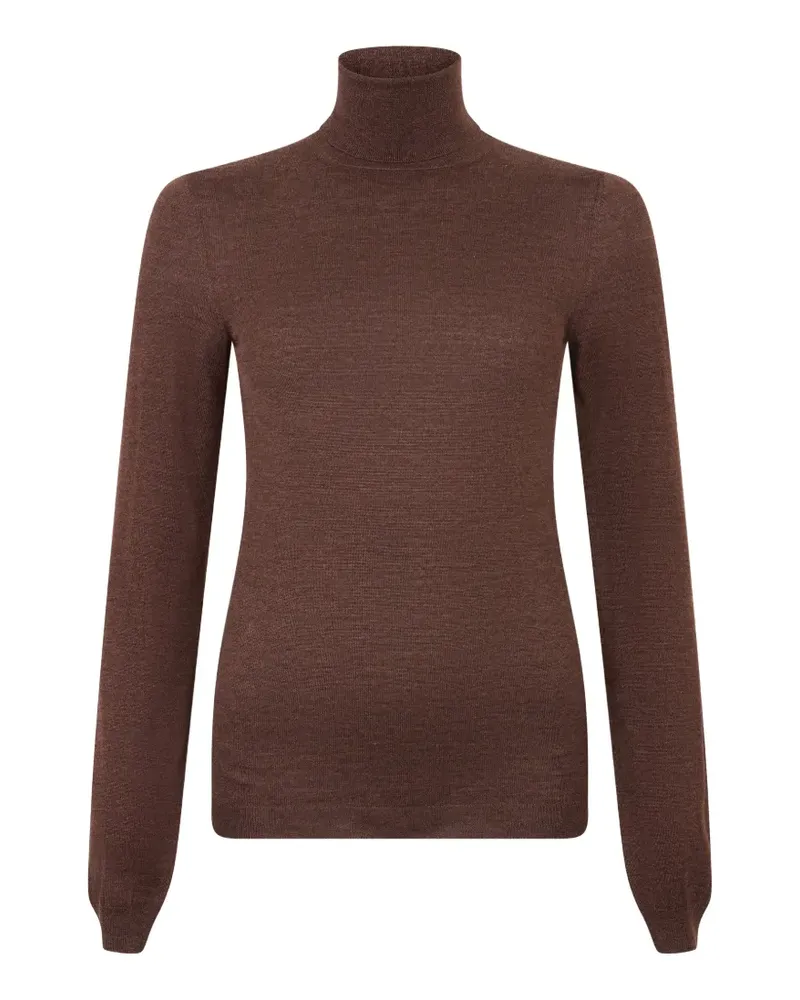 Maison Margiela Langärmeliger Rollkragenpullover - Braun Braun