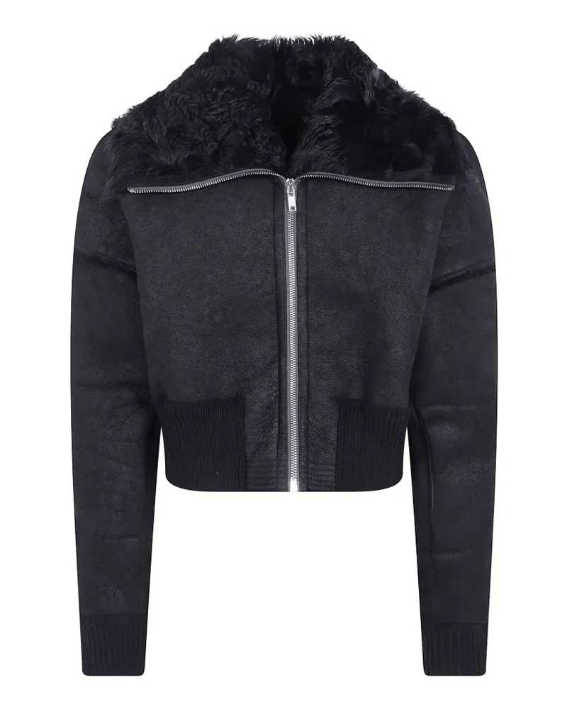 Rick Owens Flight JKT cropped jacket - Schwarz Schwarz
