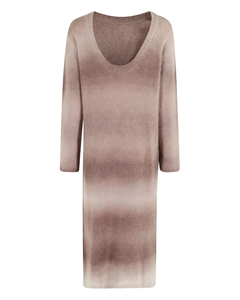 ALYSI Midikleid mit Ombré-Effekt - Braun Braun