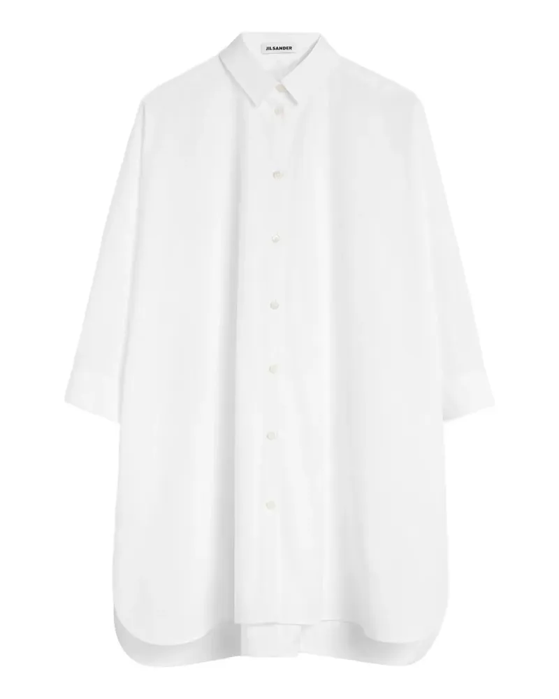 Jil Sander Klassisches Hemd - Weiß Weiß