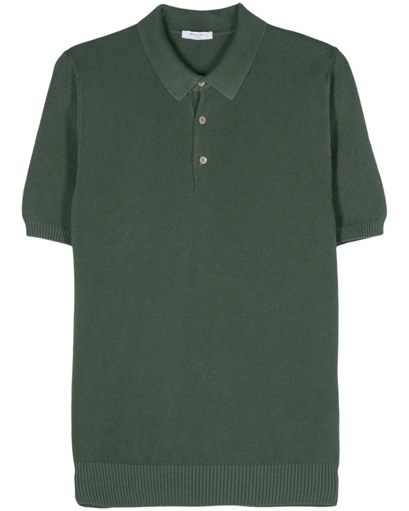 Boglioli Poloshirt aus Pikee - Grün Grün
