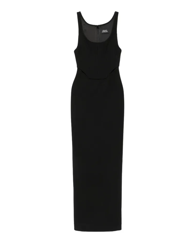 Solace London Noor corset-style maxi dress - Schwarz Schwarz
