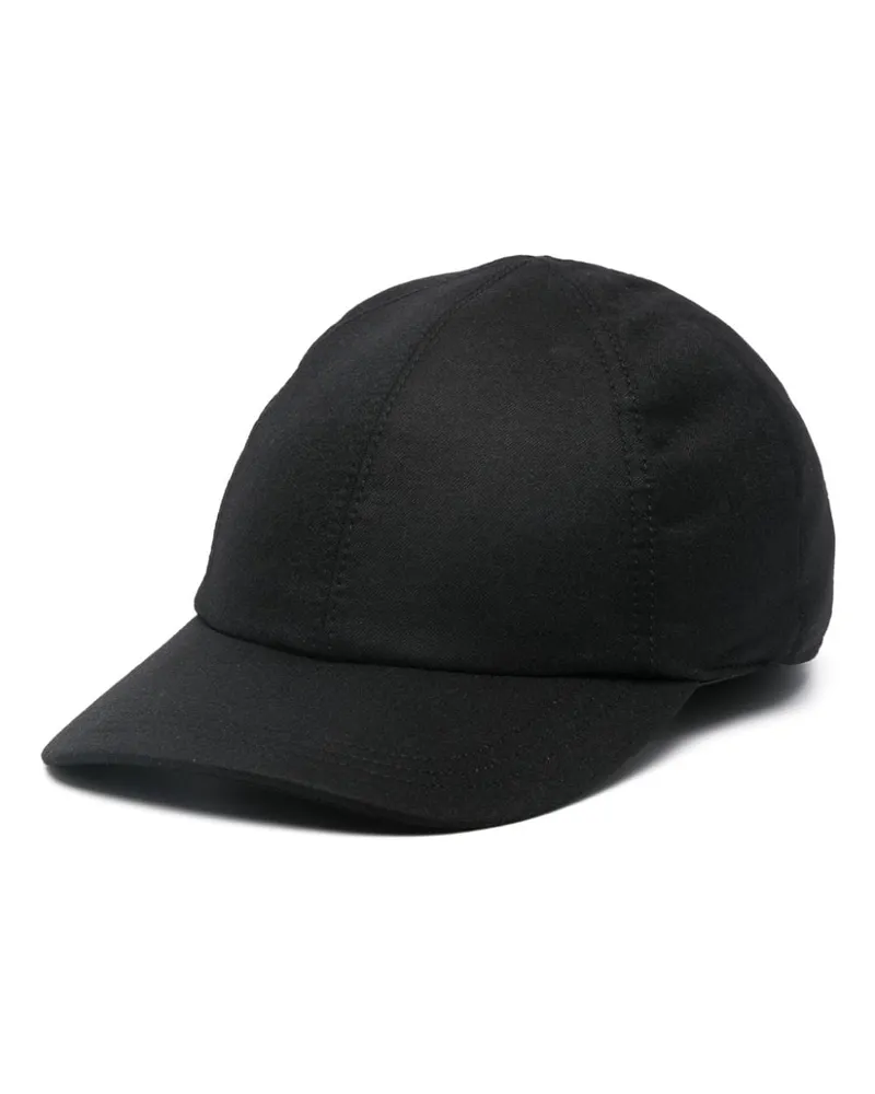 Canali Baseballkappe aus Wollfilz - Schwarz Schwarz