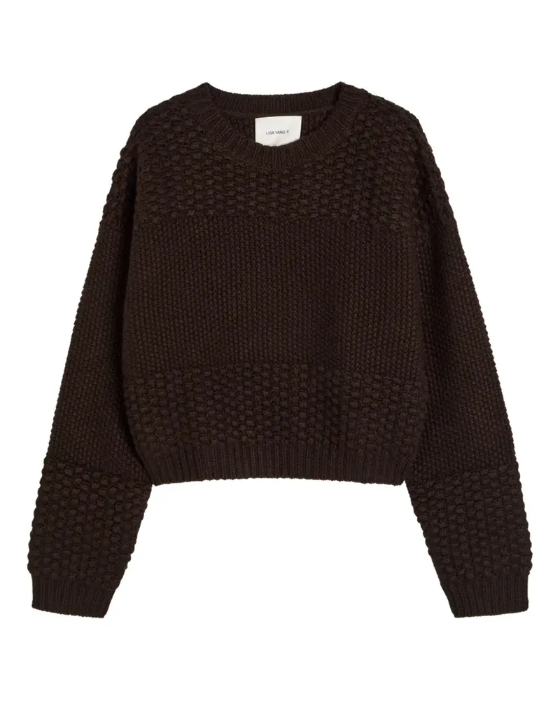 Lisa Yang Signe textured sweater - Braun Braun