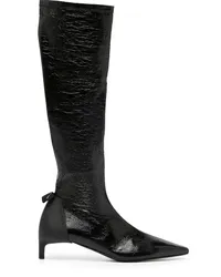 Courrèges Scuba Vinyl 30mm leather boots Schwarz