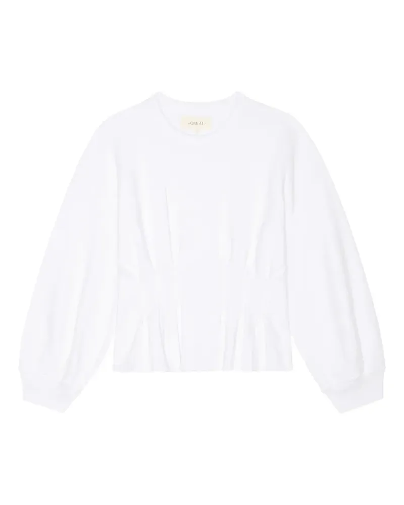 The Great Slouchy pleated sweatshirt - Weiß Weiß
