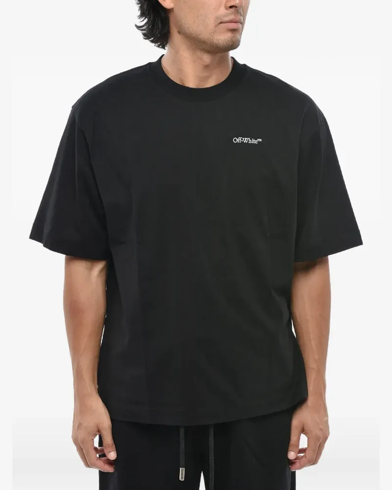 OFF-WHITE T-Shirt mit Scribble Diag-Print - Schwarz Schwarz