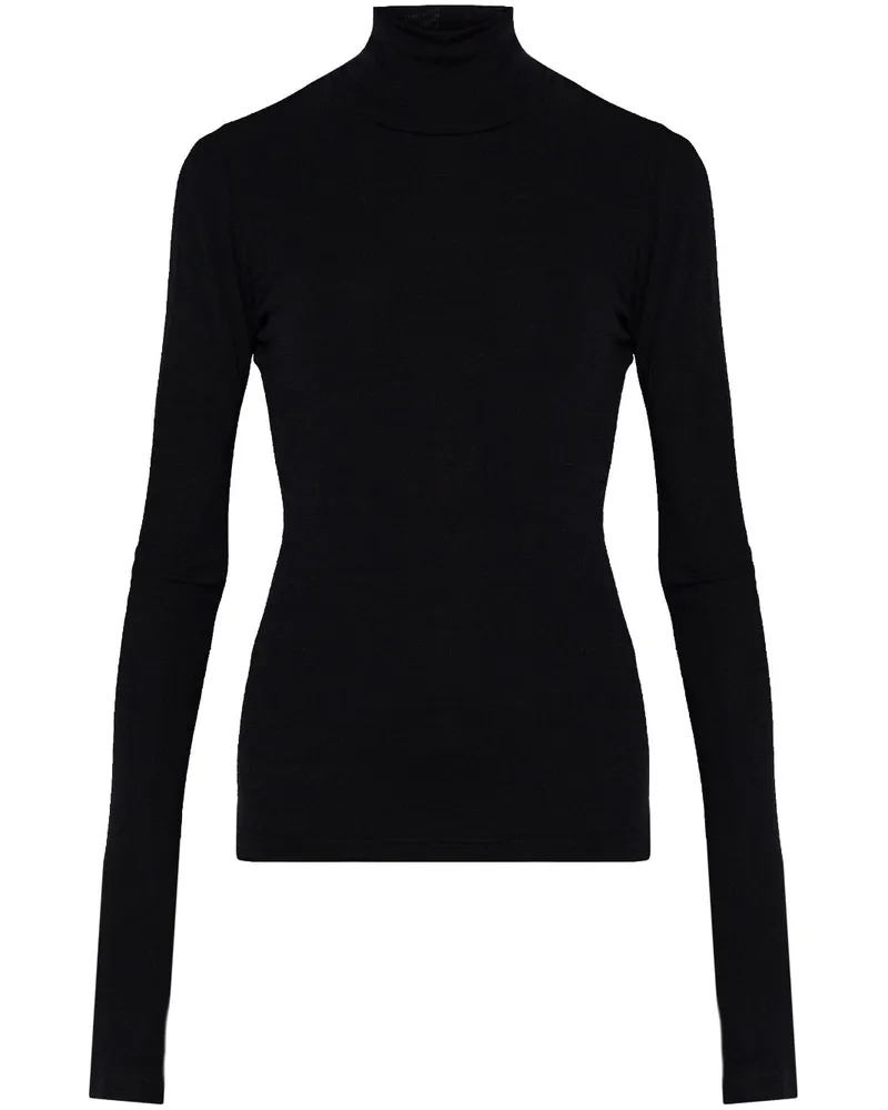 Jil Sander Klassischer Rollkragenpullover - Schwarz Schwarz