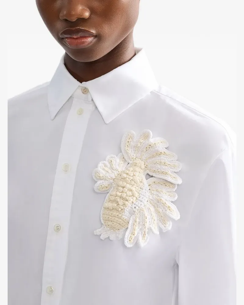 Erdem crochet fish brooch - Nude Nude
