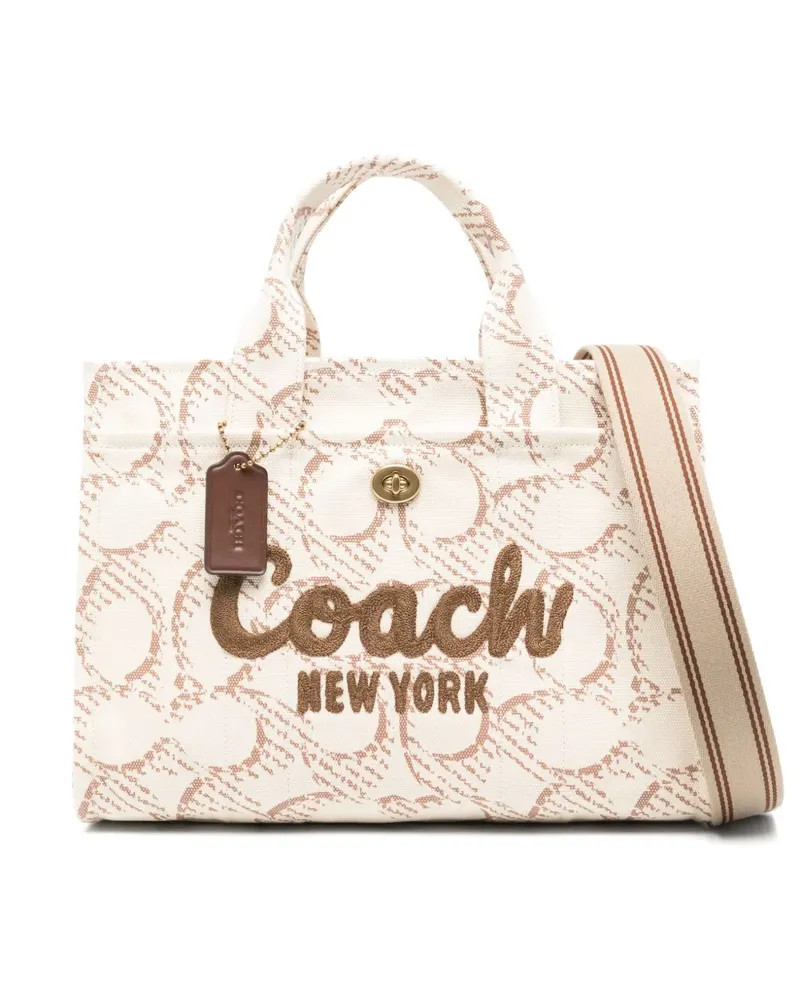 Coach Signature Tote Bag aus Canvas - Nude Nude