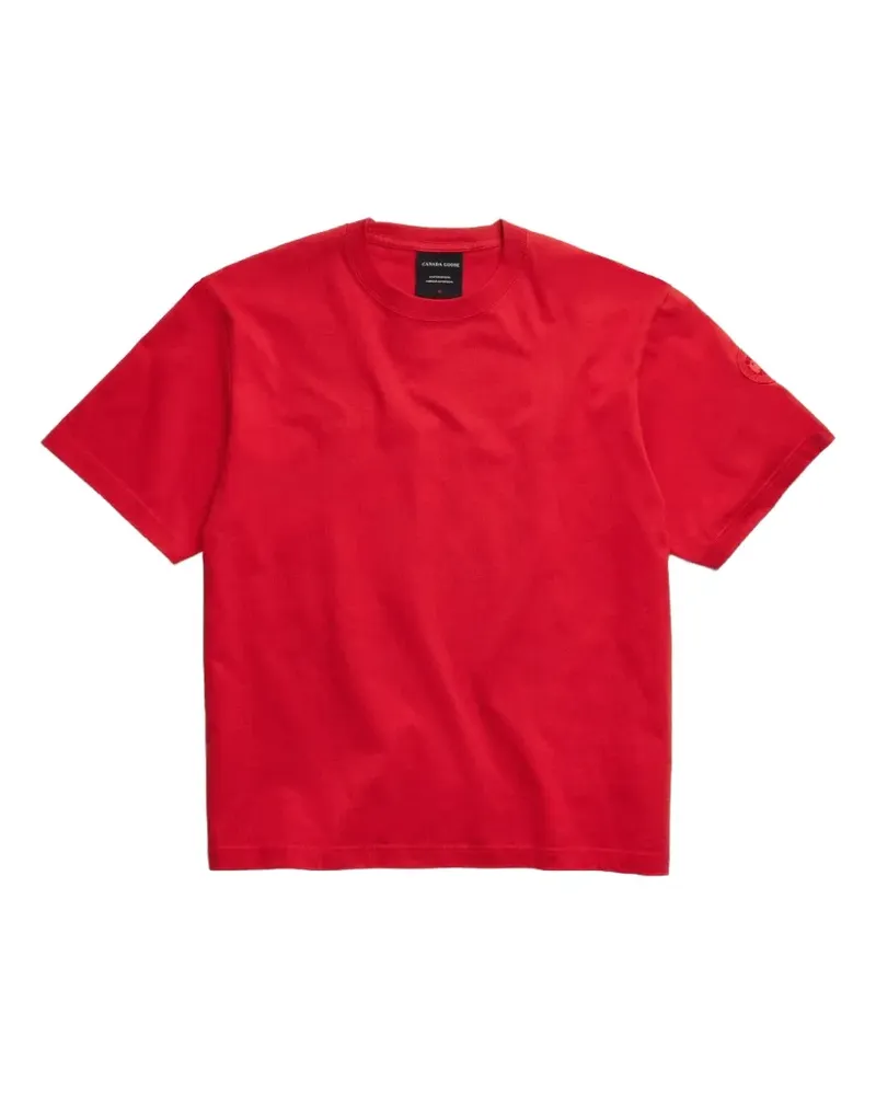 Canada Goose Novo logo-patch T-shirt - Rot Rot