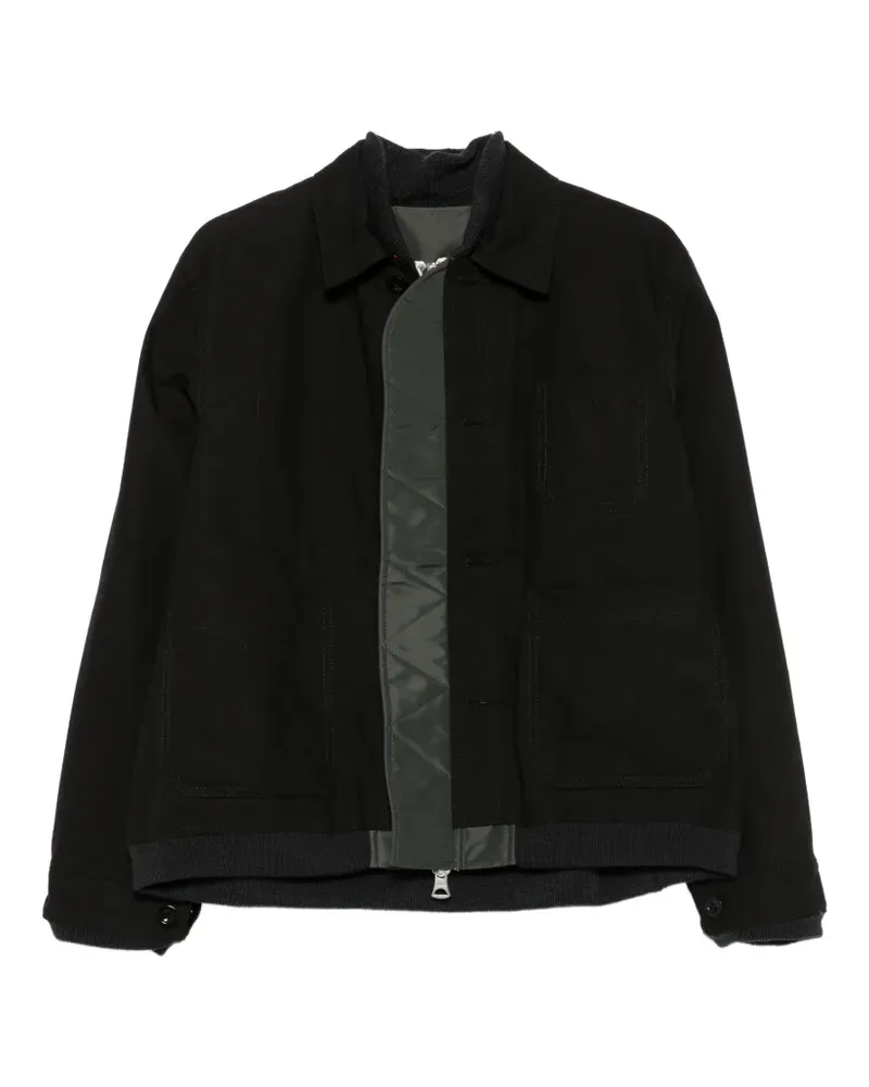 Sacai reversible zip-fastening jacket - Schwarz Schwarz