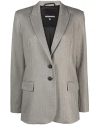 Patrizia Pepe Gemusterter Blazer Grau