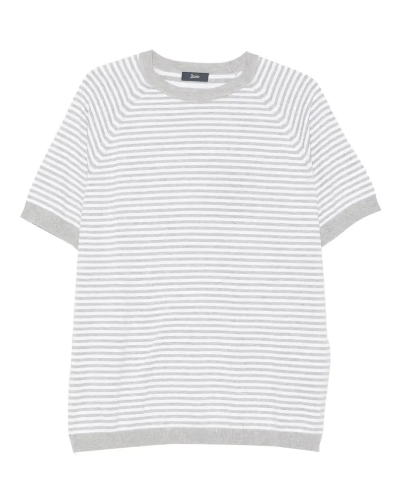 Herno striped T-shirt - Grau Grau