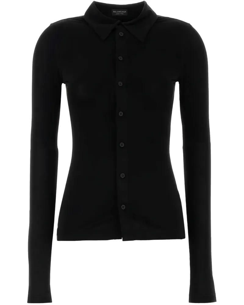 Balenciaga Klassisches Hemd - Schwarz Schwarz