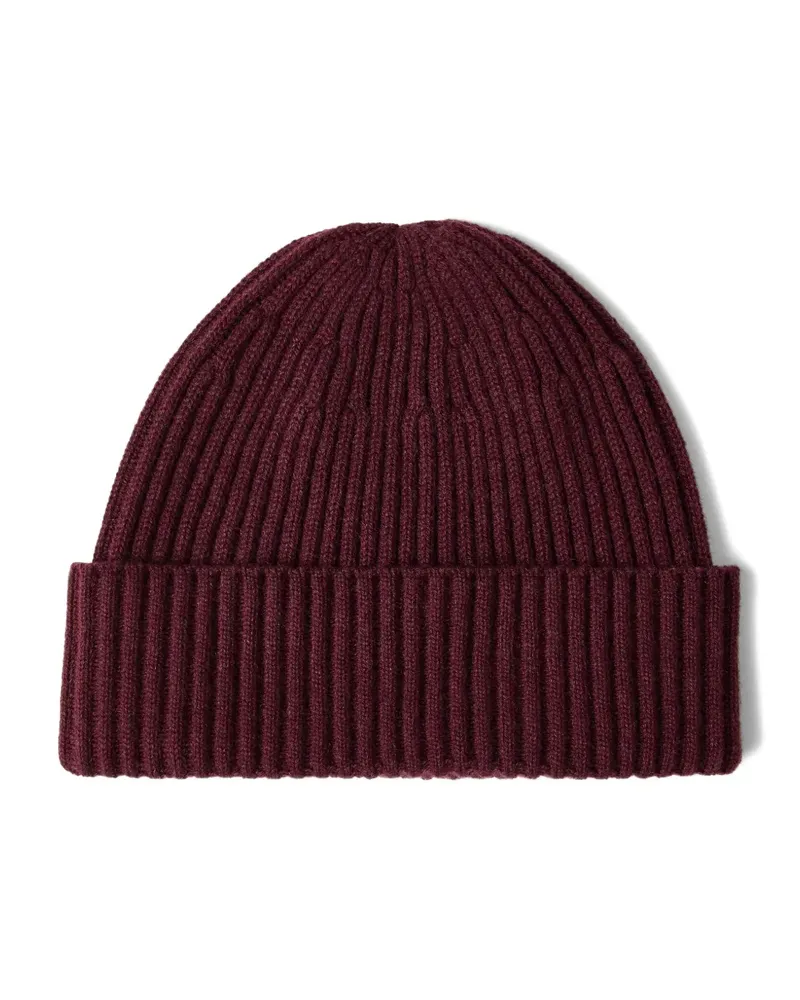Brunello Cucinelli Gerippte Beanie aus Kaschmir - Rot Rot