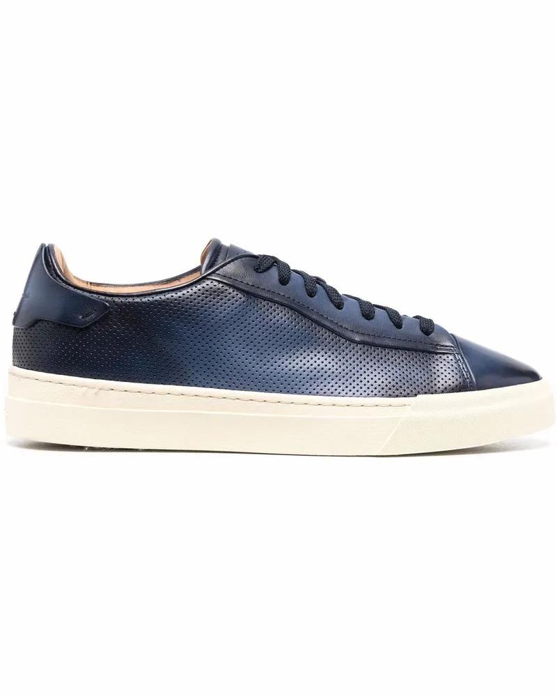 Santoni Sneakers mit Logo-Prägung - Blau Blau