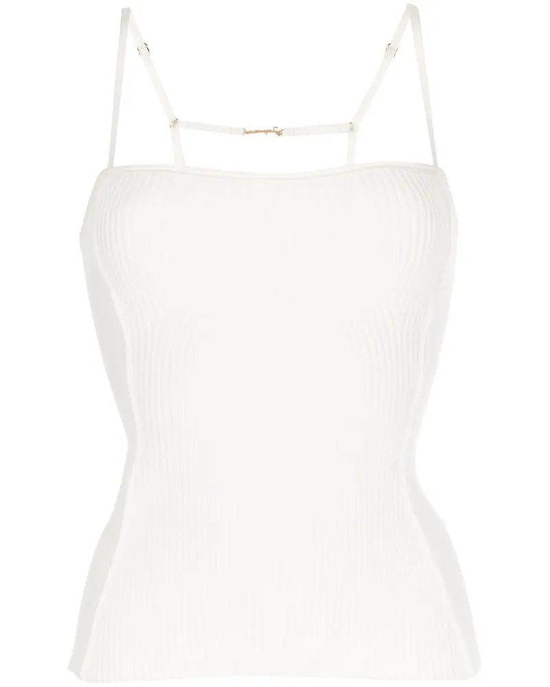 Jacquemus Sierra Strickoberteil - Weiß Weiß