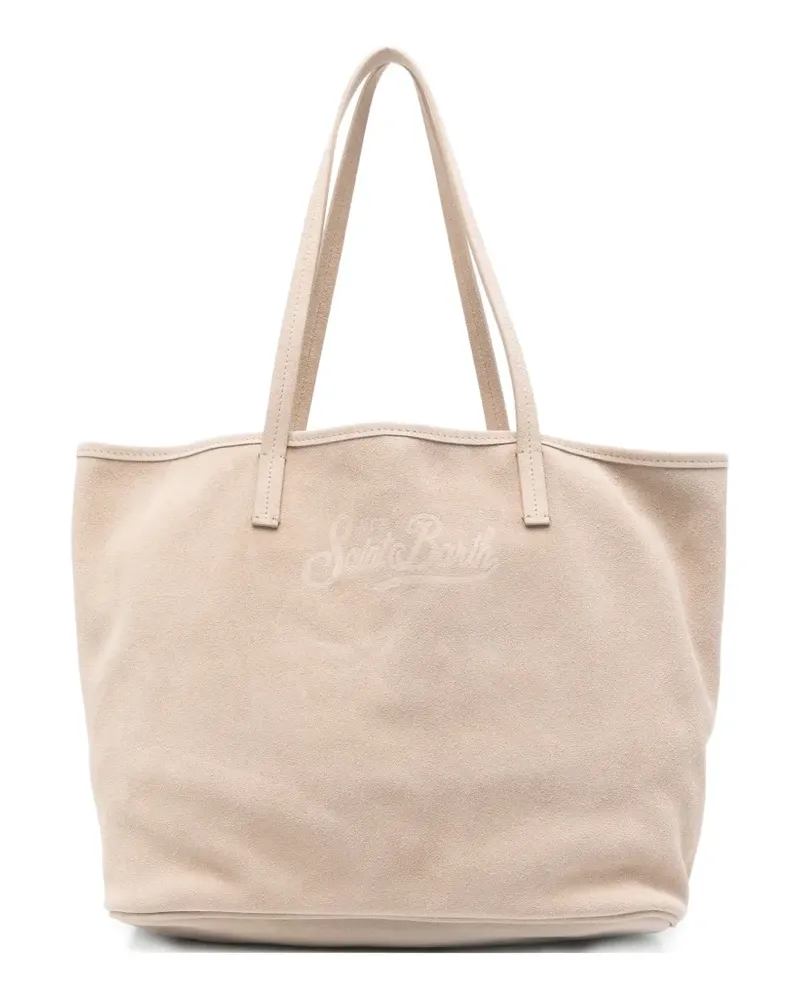 MC2 Saint Barth City suede tote bag - Nude Nude