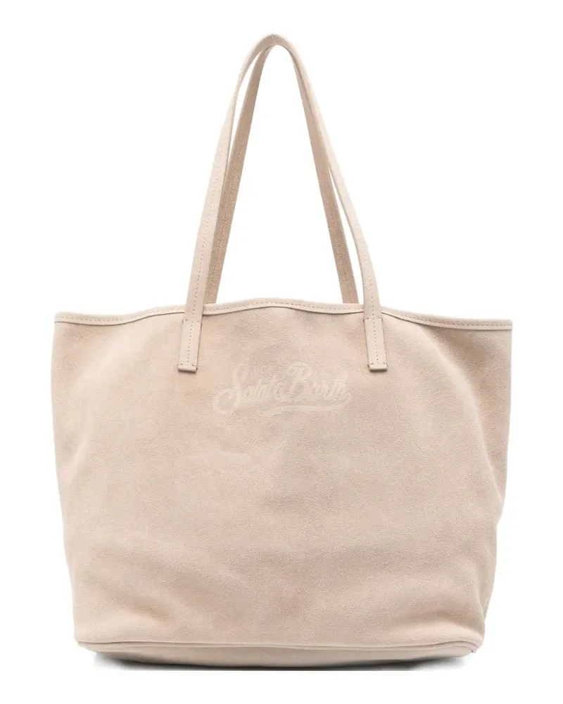 MC2 Saint Barth City suede tote bag - Nude Nude