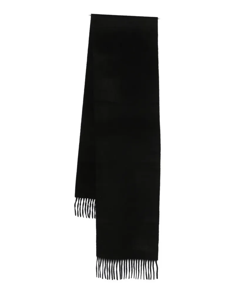 Paul Smith cashmere fringed-trim scarf - Schwarz Schwarz
