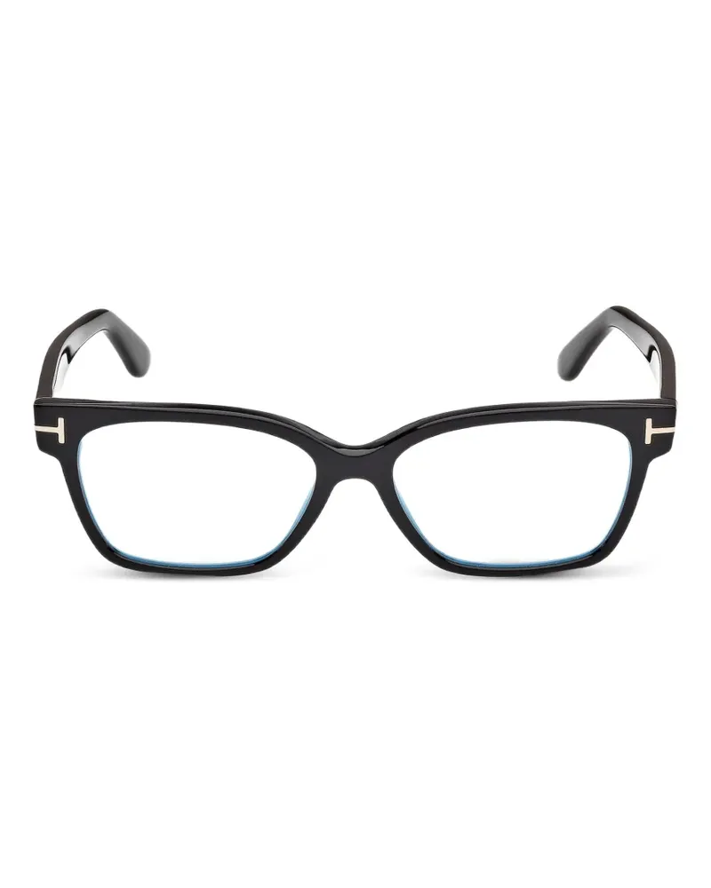 Tom Ford T-line rectangle-frame glasses - Schwarz Schwarz