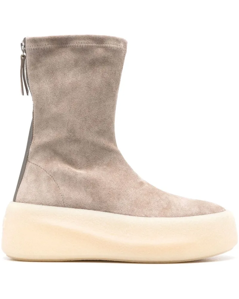 Vic Matié Stiefel aus Wildleder - Nude Nude